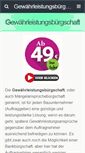 Mobile Screenshot of gewaehrleistungsbuergschaft.com