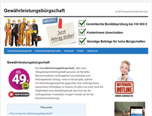 Tablet Screenshot of gewaehrleistungsbuergschaft.com